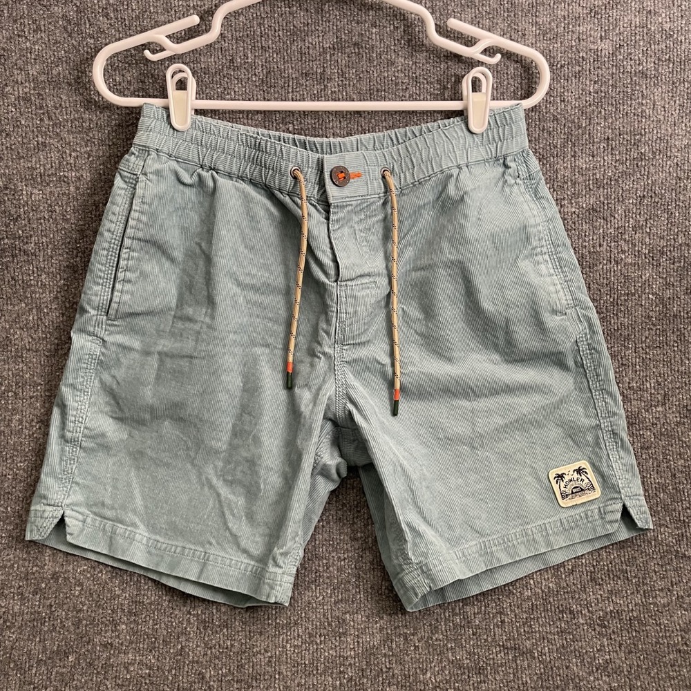 Howler Brothers Pressure Drop Cord Shorts Men's Sz 30 Blue Gray